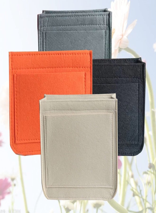 Lckaey Felt Organizer-for Hermes Evelyne III tpm pm gm Bag Insert Mini 16 29 33 Bag Purse Organizer Y003 brown-M - Image 3